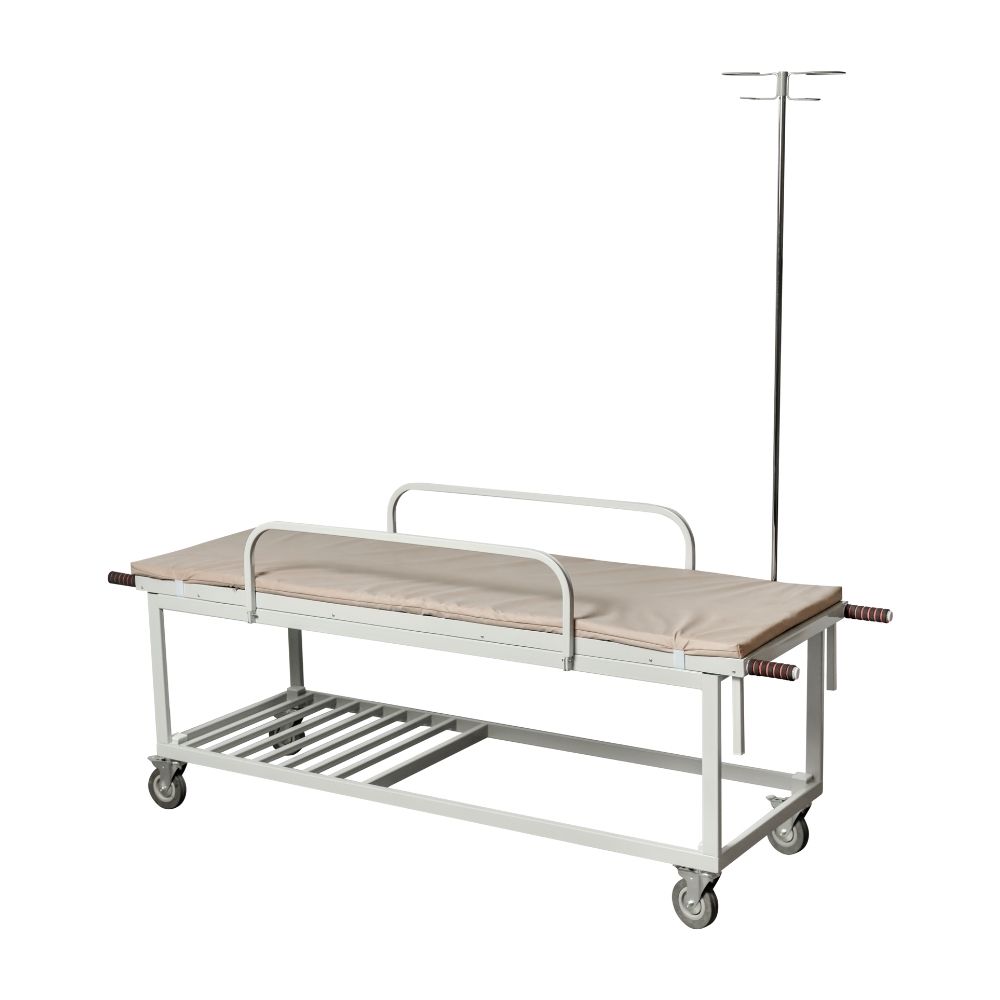 Тележка-каталка с мягкими элементами MedWell ТКМ-3-00  (со съемными носилками)